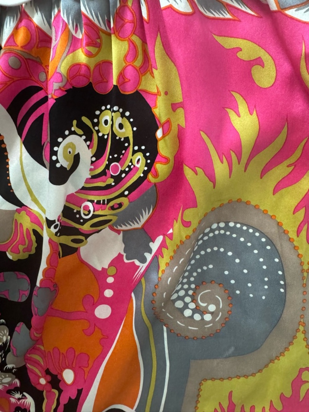 Alice & Trixie Halter Dress in Pink, Orange & Gray, lime green - Picture 9 of 11